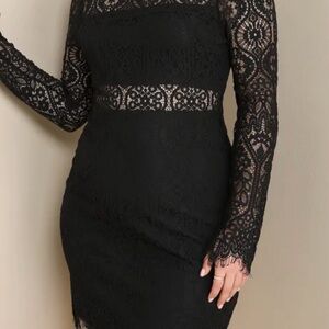Lulus Appetite for Seduction Black Lace Dress